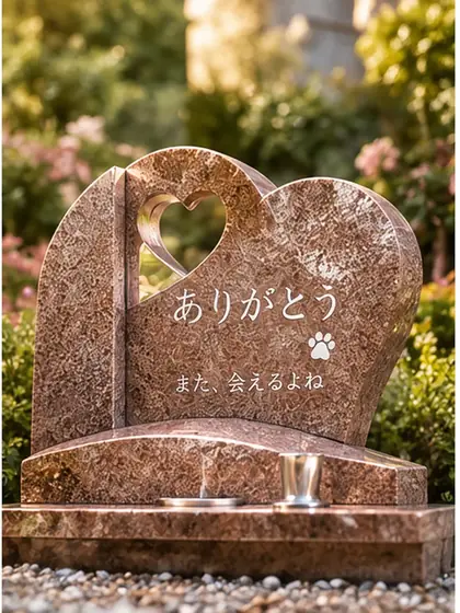 供物を置く前のお墓デザイン「しるし」